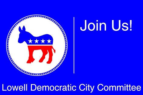 Lowell Democratic City Committee postcard